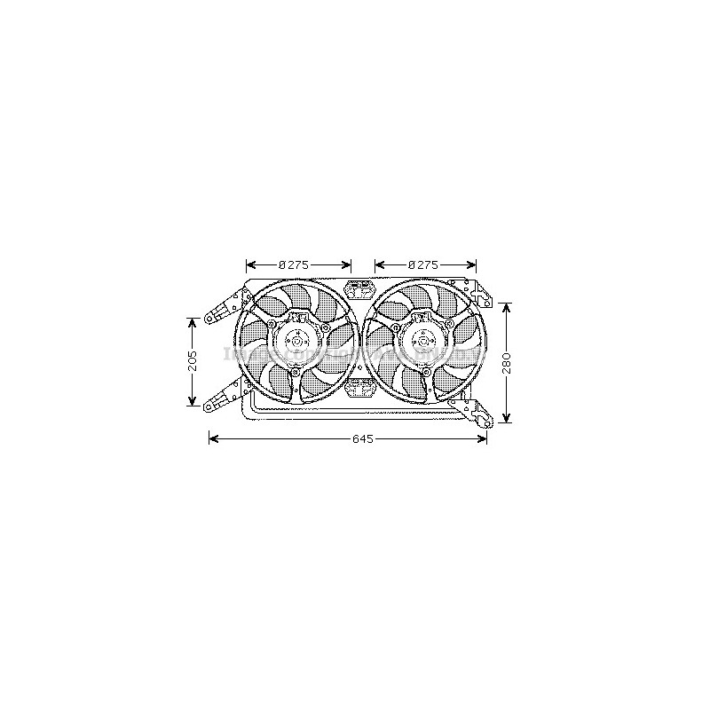 Ventilateur (refroidissement moteur) AVA QUALITY COOLING