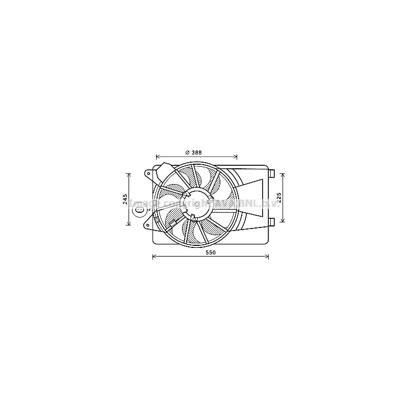 Ventilateur (refroidissement moteur) AVA QUALITY COOLING