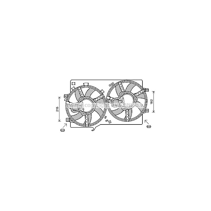 Ventilateur (refroidissement moteur) AVA QUALITY COOLING