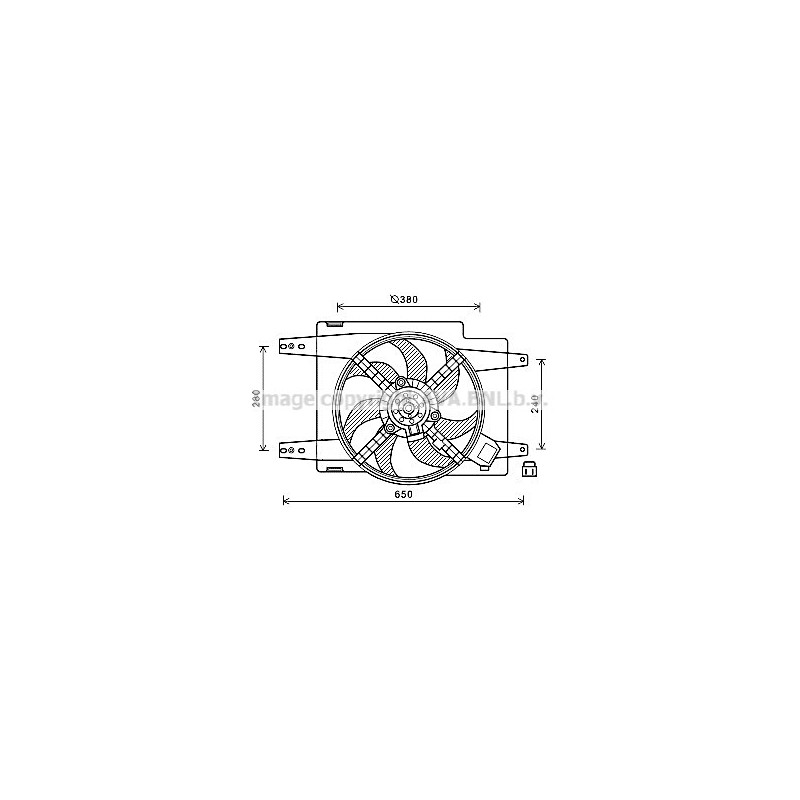 Ventilateur (refroidissement moteur) AVA QUALITY COOLING