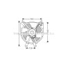 Ventilateur (refroidissement moteur) AVA QUALITY COOLING