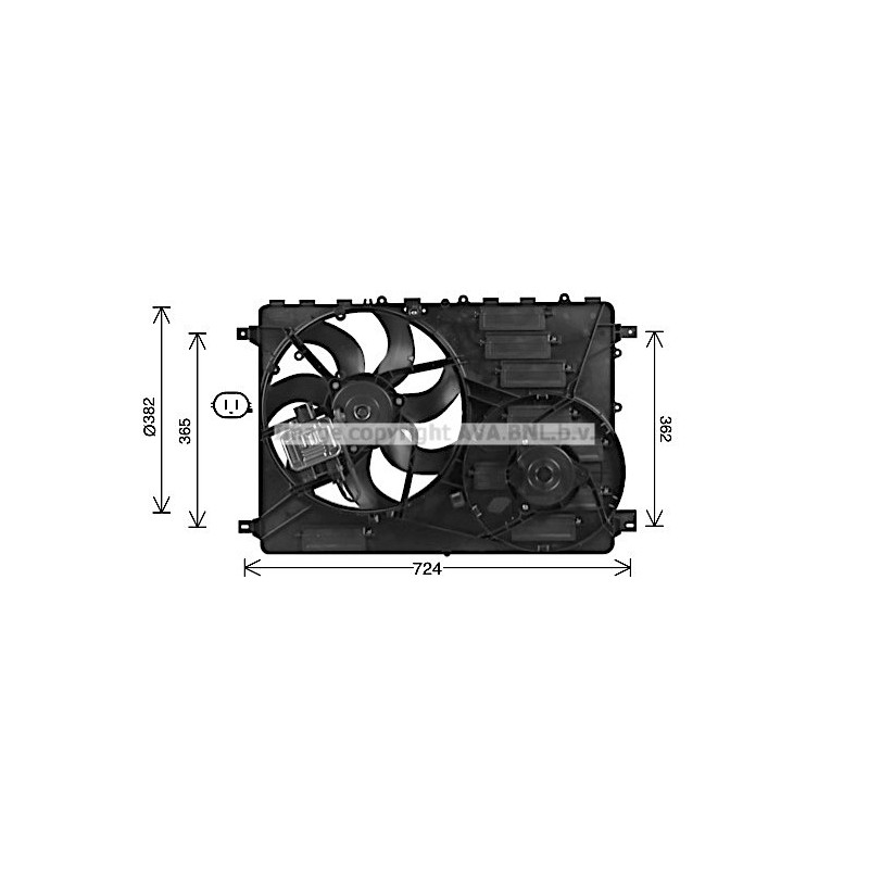 Ventilateur (refroidissement moteur) AVA QUALITY COOLING