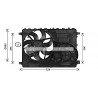 Ventilateur (refroidissement moteur) AVA QUALITY COOLING
