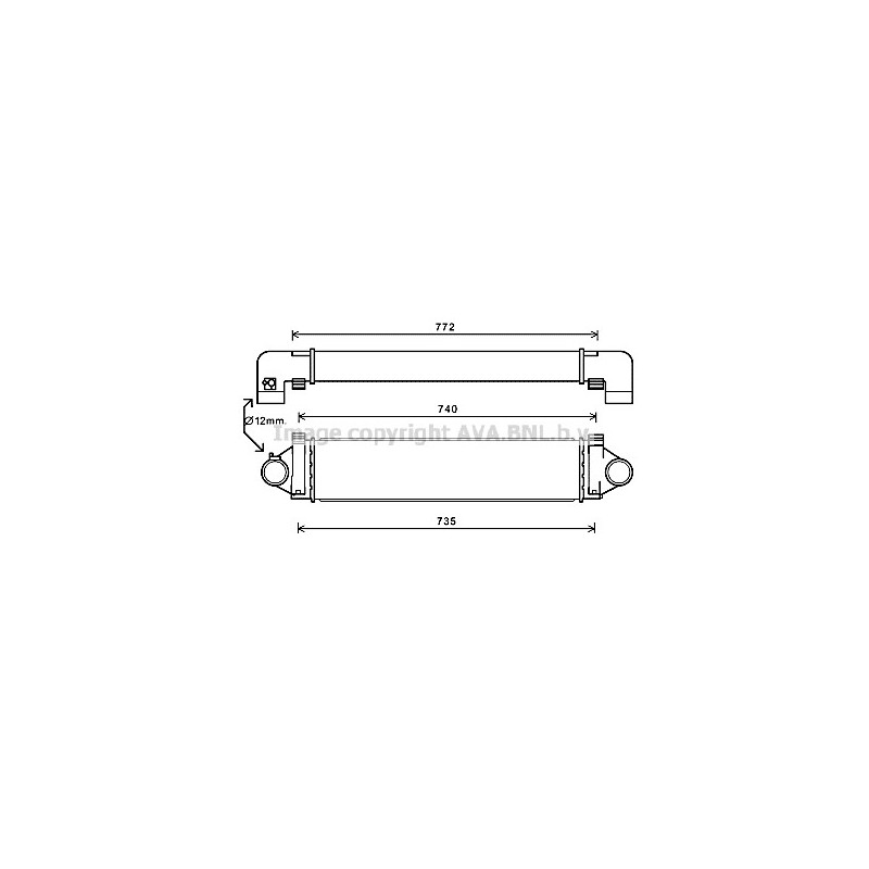 Intercooler (échangeur d'air) AVA QUALITY COOLING