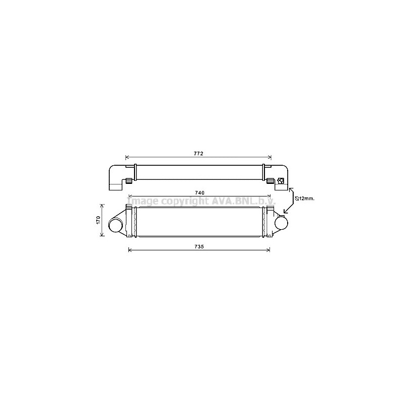 Intercooler (échangeur d'air) AVA QUALITY COOLING