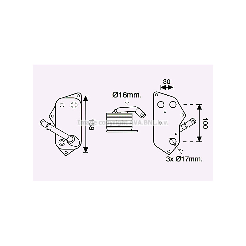 Radiateur d'huile AVA QUALITY COOLING