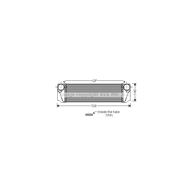 Intercooler (échangeur d'air) AVA QUALITY COOLING