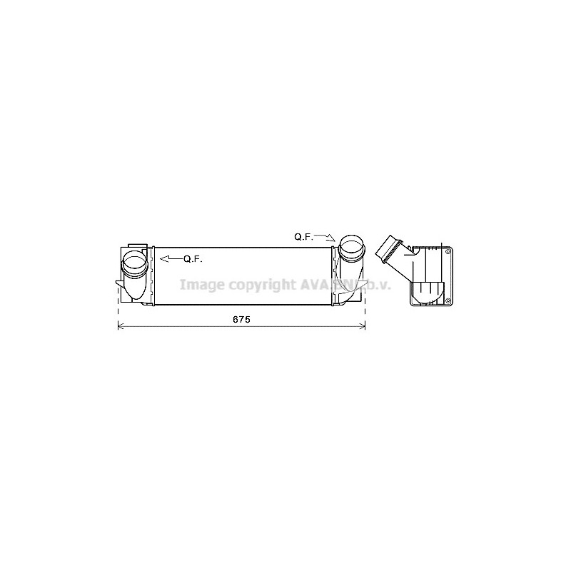 Intercooler (échangeur d'air) AVA QUALITY COOLING