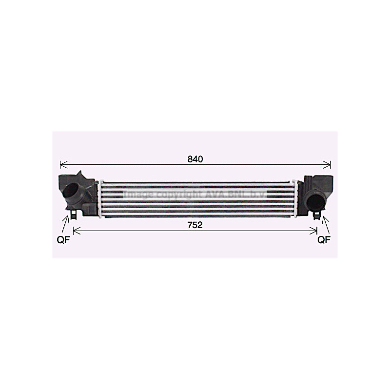 Intercooler (échangeur d'air) AVA QUALITY COOLING