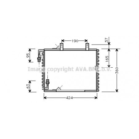 Condenseur de climatisation AVA QUALITY COOLING