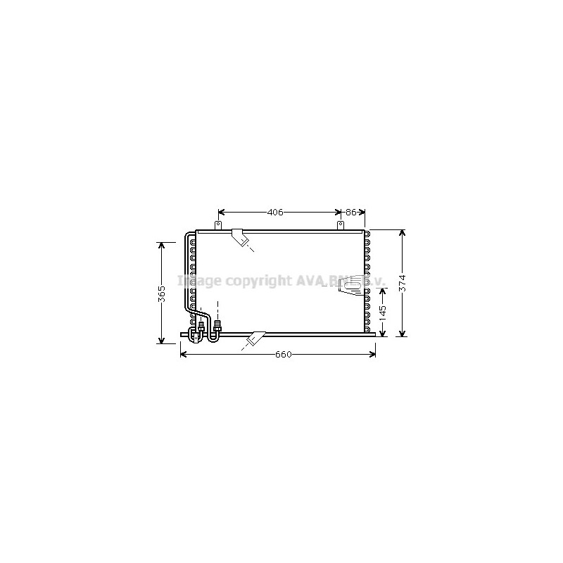 Condenseur de climatisation AVA QUALITY COOLING