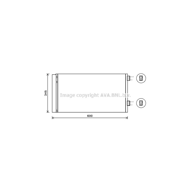 Condenseur de climatisation AVA QUALITY COOLING