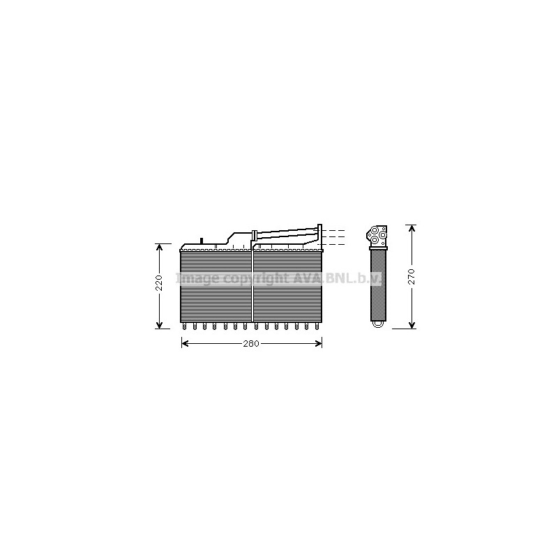 Radiateur de chauffage AVA QUALITY COOLING