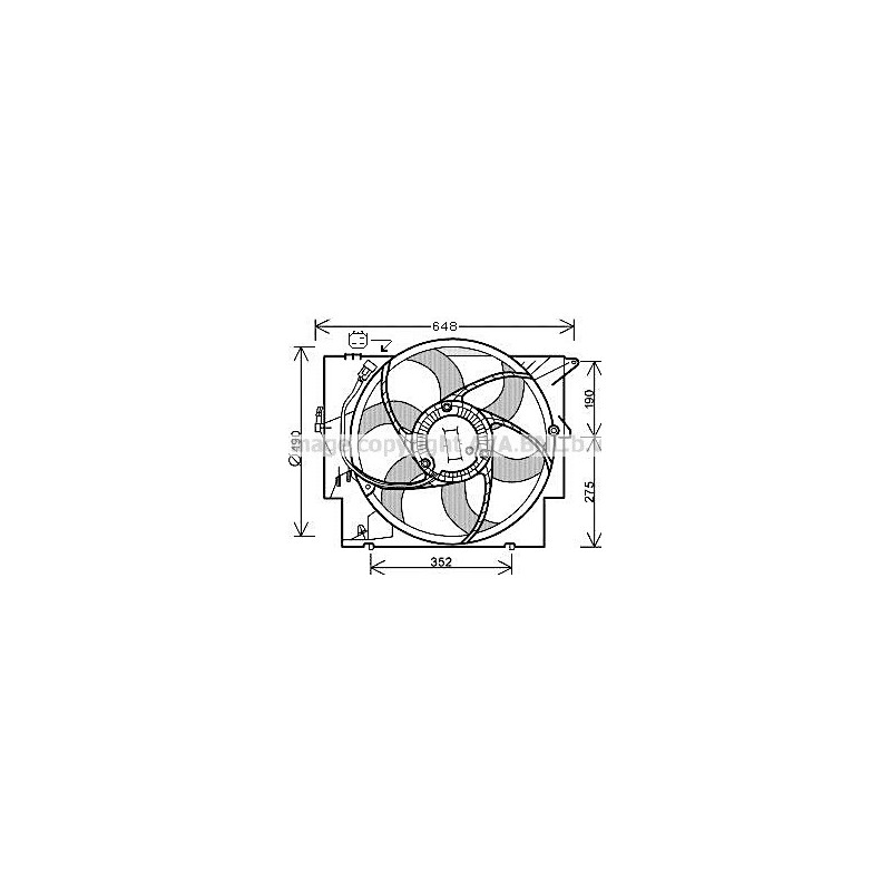 Ventilateur (refroidissement moteur) AVA QUALITY COOLING