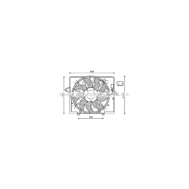 Ventilateur (refroidissement moteur) AVA QUALITY COOLING