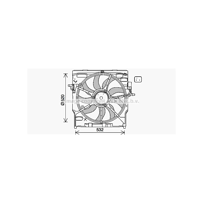 Ventilateur (refroidissement moteur) AVA QUALITY COOLING