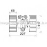 Moteur électrique (pulseur d'air habitacle) AVA QUALITY COOLING