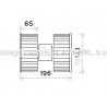 Moteur électrique (pulseur d'air habitacle) AVA QUALITY COOLING