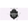 Moteur électrique (pulseur d'air habitacle) AVA QUALITY COOLING