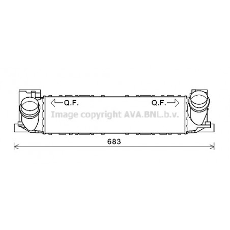 Intercooler (échangeur d'air) AVA QUALITY COOLING