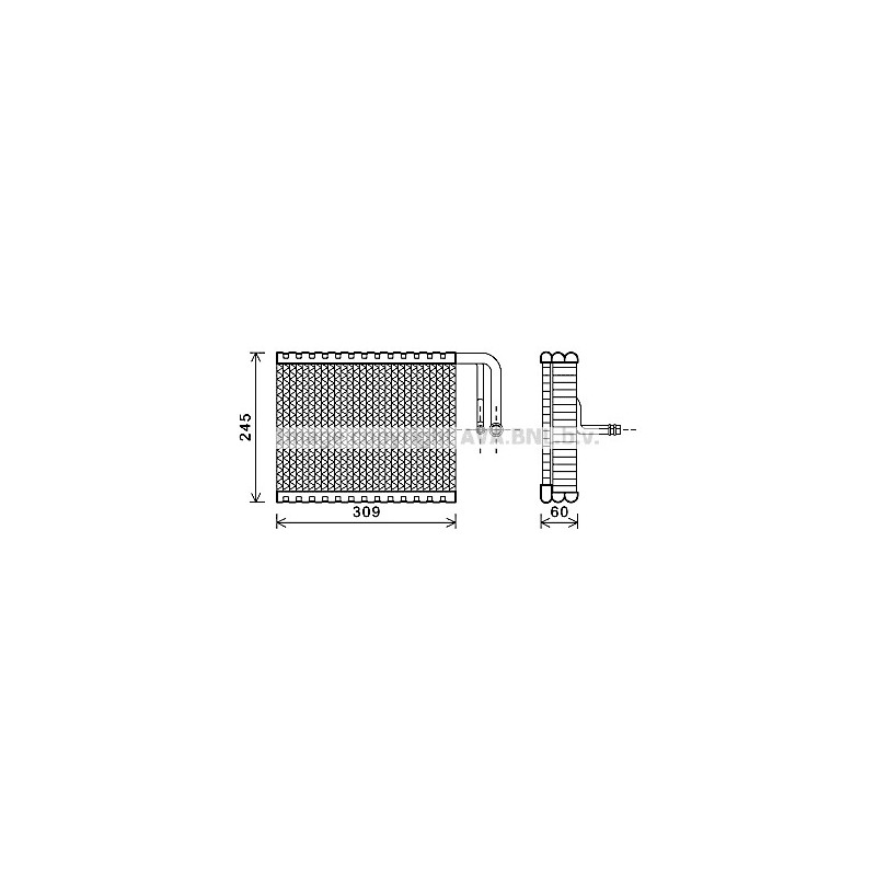Evaporateur de climatisation AVA QUALITY COOLING