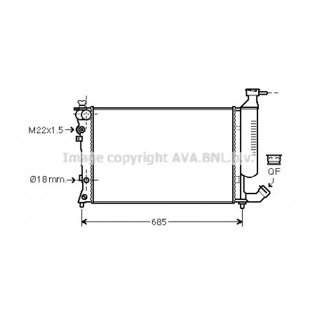 Radiateur AVA QUALITY COOLING