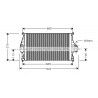 Intercooler (échangeur d'air) AVA QUALITY COOLING