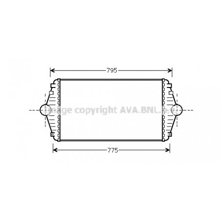 Intercooler (échangeur d'air) AVA QUALITY COOLING