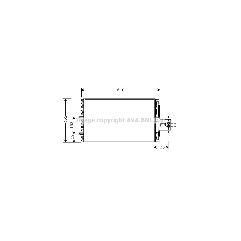 Condenseur de climatisation AVA QUALITY COOLING