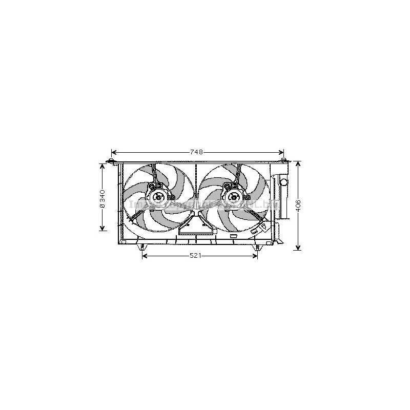 Ventilateur (refroidissement moteur) AVA QUALITY COOLING