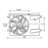 Ventilateur (refroidissement moteur) AVA QUALITY COOLING