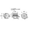 Moteur électrique (pulseur d'air habitacle) AVA QUALITY COOLING