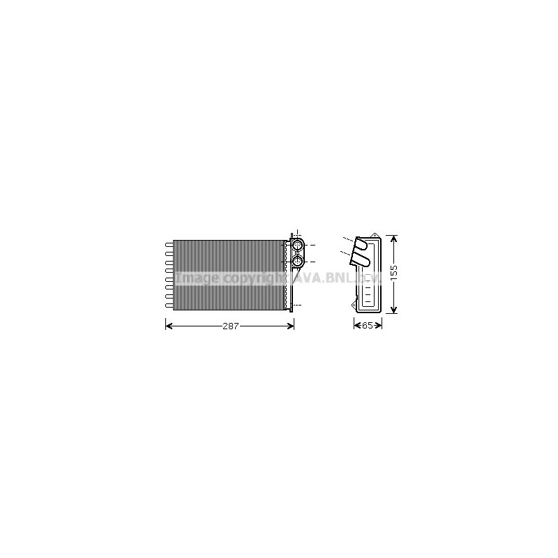 Radiateur de chauffage AVA QUALITY COOLING