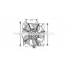 Ventilateur (refroidissement moteur) AVA QUALITY COOLING