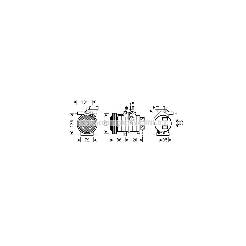 Compresseur de climatisation AVA QUALITY COOLING