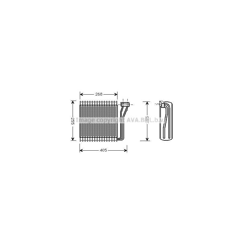 Evaporateur de climatisation AVA QUALITY COOLING