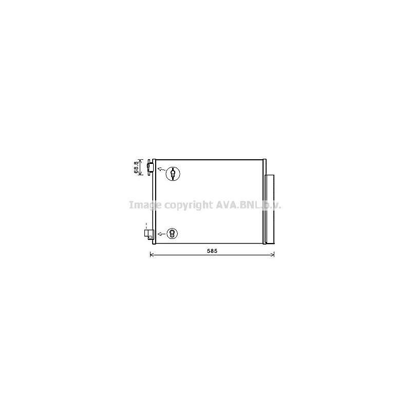 Condenseur de climatisation AVA QUALITY COOLING