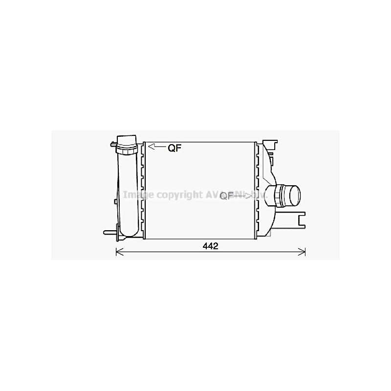 Intercooler (échangeur d'air) AVA QUALITY COOLING
