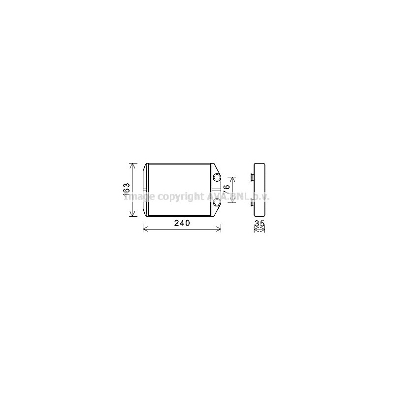 Radiateur de chauffage AVA QUALITY COOLING
