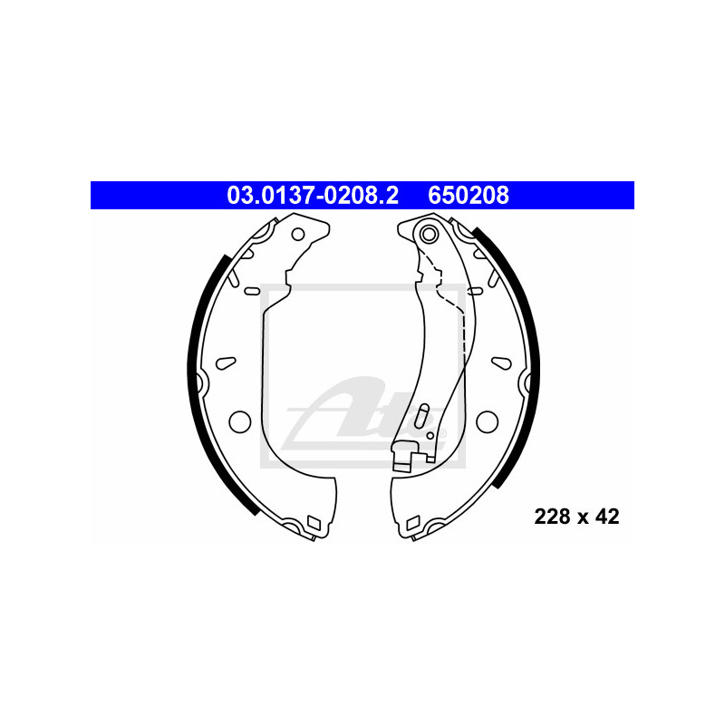 Jeu de mâchoires de frein ATE