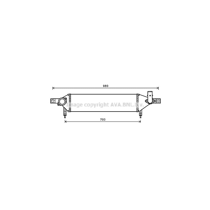 Intercooler (échangeur d'air) AVA QUALITY COOLING