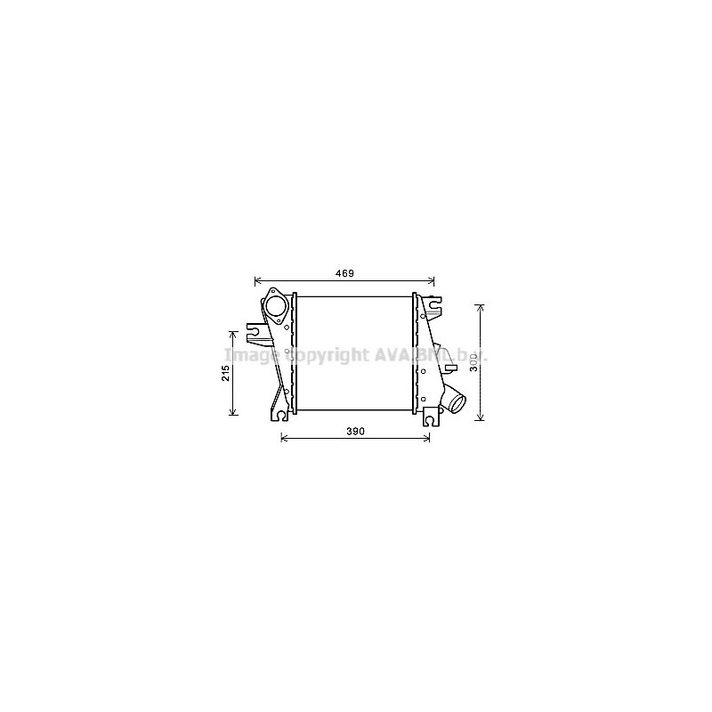 Intercooler (échangeur d'air) AVA QUALITY COOLING
