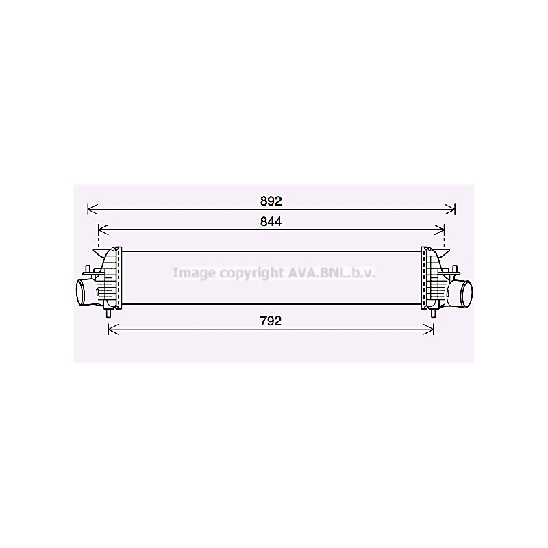 Intercooler (échangeur d'air) AVA QUALITY COOLING