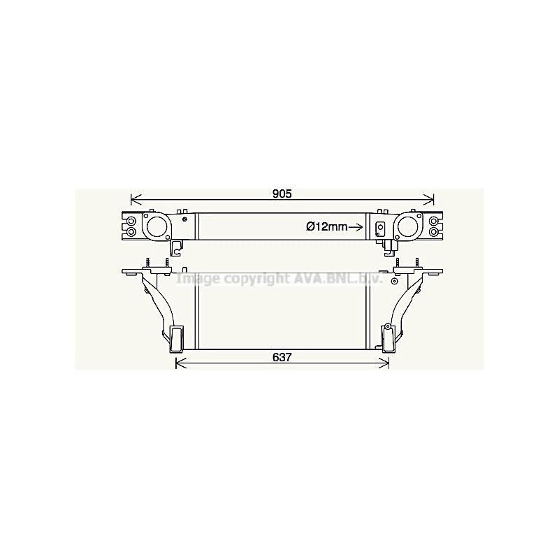 Intercooler (échangeur d'air) AVA QUALITY COOLING