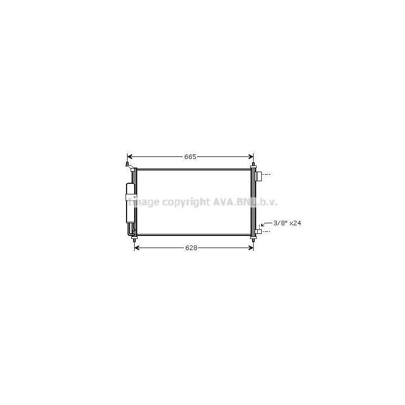 Condenseur de climatisation AVA QUALITY COOLING