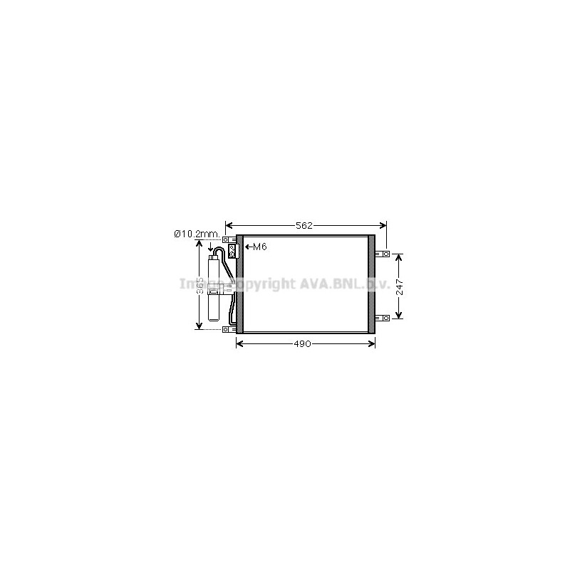 Condenseur de climatisation AVA QUALITY COOLING