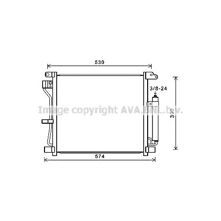 Condenseur de climatisation AVA QUALITY COOLING