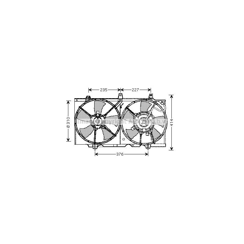 Ventilateur (refroidissement moteur) AVA QUALITY COOLING