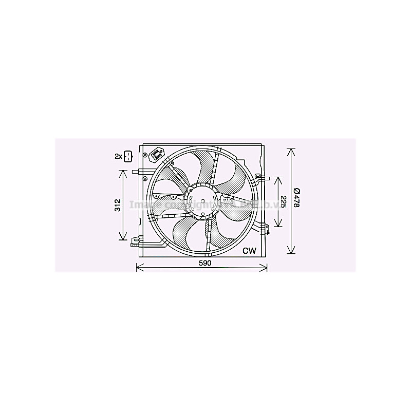 Ventilateur (refroidissement moteur) AVA QUALITY COOLING