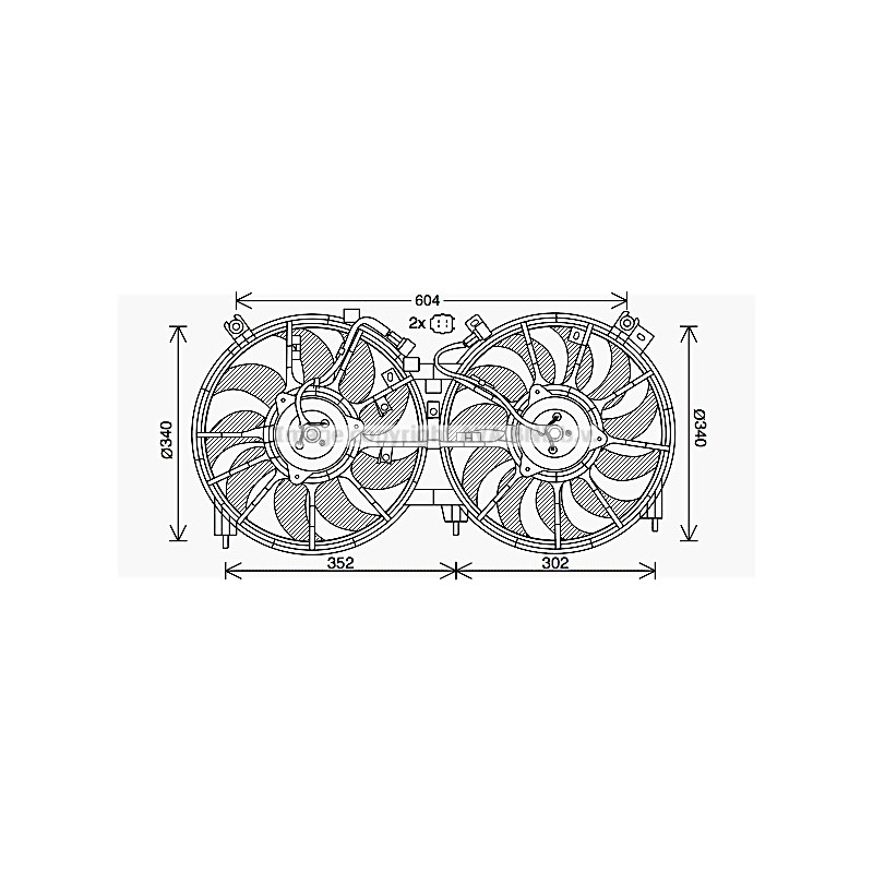Ventilateur (refroidissement moteur) AVA QUALITY COOLING